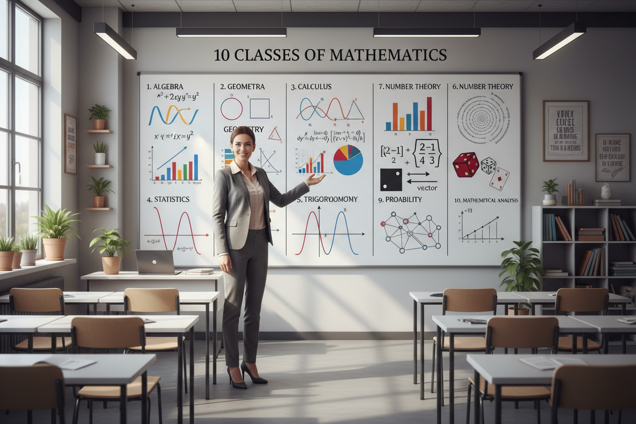 10 classes of mathematics with stunning teacher 